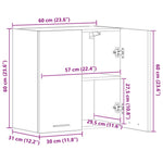 HKH Armário de Parede Lyon - 60x31x60 Cm - Branco