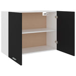 HKH Armario de Pared Lyon - 80x31x60 Cm - Negro