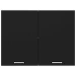 HKH Armario de Pared Lyon - 80x31x60 Cm - Negro