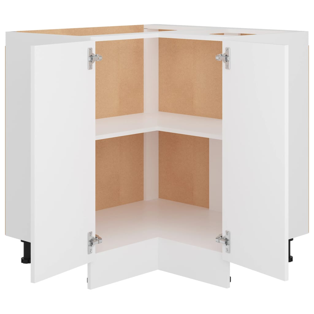 HKH Armário Inferior de Canto Lyon - 75,5x75,5x81,5cm - Branco
