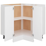 HKH Armário Inferior de Canto Lyon - 75,5x75,5x81,5cm - Branco
