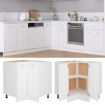 HKH Armário Inferior de Canto Lyon - 75,5x75,5x81,5cm - Branco