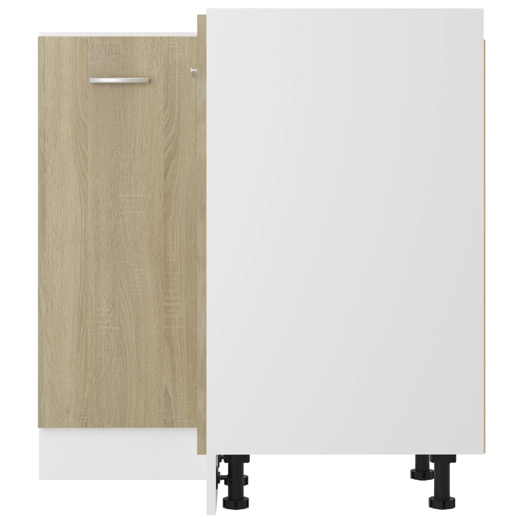 HKH Armário Inferior Canto Lyon em Carvalho - 75,5x75,5x81,5cm