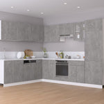 HKH Mueble bajo de esquina Lyon en Cemento - Gris