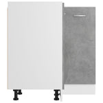 HKH Mueble bajo de esquina Lyon en Cemento - Gris