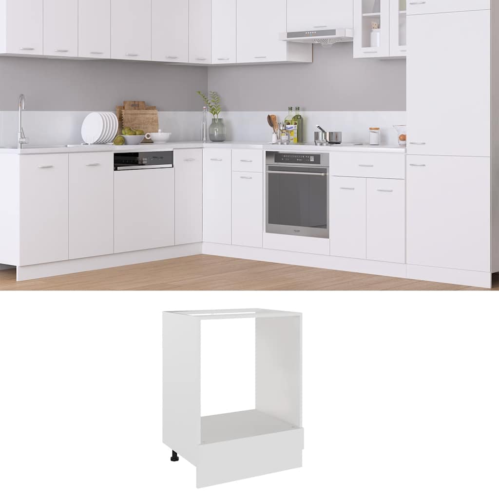 HKH Armario para Horno Riga - 60x46x81,5cm - Blanco