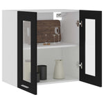 HKH Armario de Pared C/ Cristal Lyon - 60x31x60 Cm - Negro
