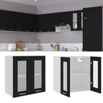 HKH Armario de Pared C/ Cristal Lyon - 60x31x60 Cm - Negro