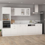 Armario de pared HKH con puerta de cristal Lyon - 80x31x60 cm - Blanco