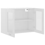 Armario de pared HKH con puerta de cristal Lyon - 80x31x60 cm - Blanco