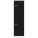 HKH Armário para Frigorífico Lyon - 60x57x207cm - Preto