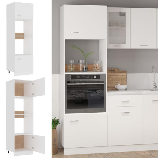 HKH Armário para Micro - Ondas Lyon - 60x57x207 Cm - Branco