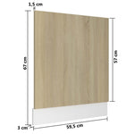 Panel para lavavajillas HKH Lyon en Roble - 59,5x3x67 cm