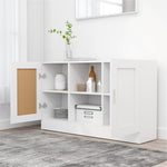 HKH Aparador Moderno de derivados de Madera, Mdf 120 X 30,5 X 70 Cm - Blanco