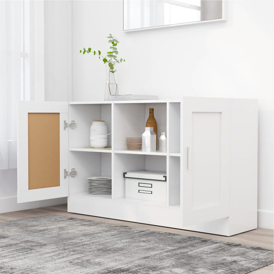HKH Aparador Moderno em derivados de Madeira, Mdf 120 X 30,5 X 70 Cm - Branco
