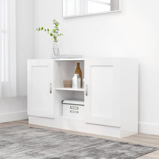HKH Aparador Moderno em derivados de Madeira, Mdf 120 X 30,5 X 70 Cm - Branco