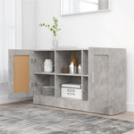 Aparador Moderno HKH en derivados de madera, MDF 120 X 30,5 X 70 Cm - Gris Cemento