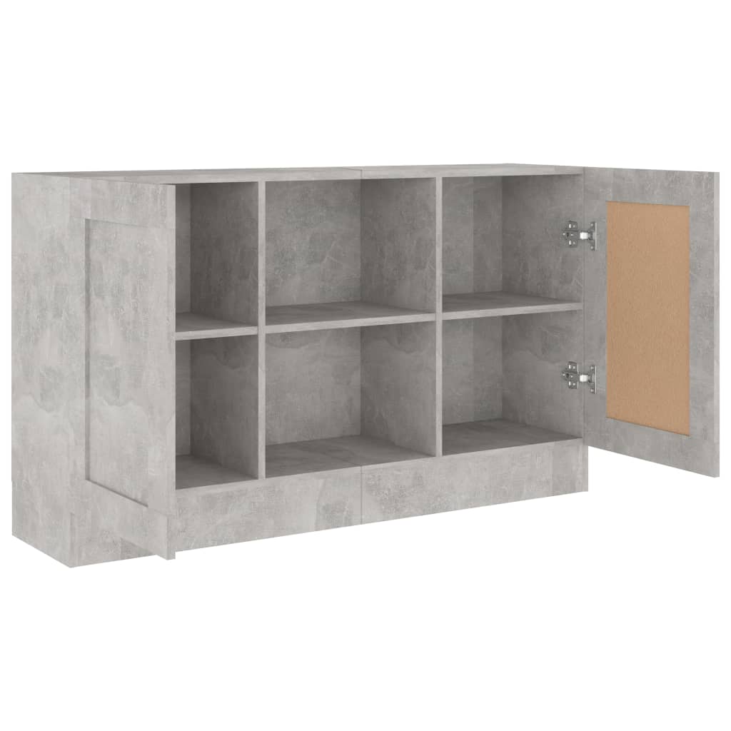 Aparador Moderno HKH en derivados de madera, MDF 120 X 30,5 X 70 Cm - Gris Cemento