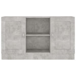 Aparador Moderno HKH en derivados de madera, MDF 120 X 30,5 X 70 Cm - Gris Cemento