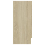 HKH Vitrina Moderna de Madera Procesada, Vidrio 120 X 30,5 X 70 Cm - Roble Sonoma