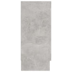 HKH Vitrina Moderna de Madera Procesada y Cristal 120 x 30,5 x 70 cm - Gris Cemento