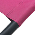 HKH Espreguiçadeira Com Toldo E Almofadas Rosa - Cor-de-rosa