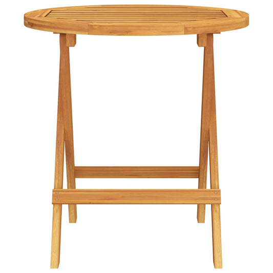 HKH Mesa de Bistrô Ã˜46x47 Cm Madeira de Acácia Maciça - Marrom
