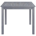 HKH Mesa de Jantar para Jardim Madeira de Acácia Maciça - Cinzento