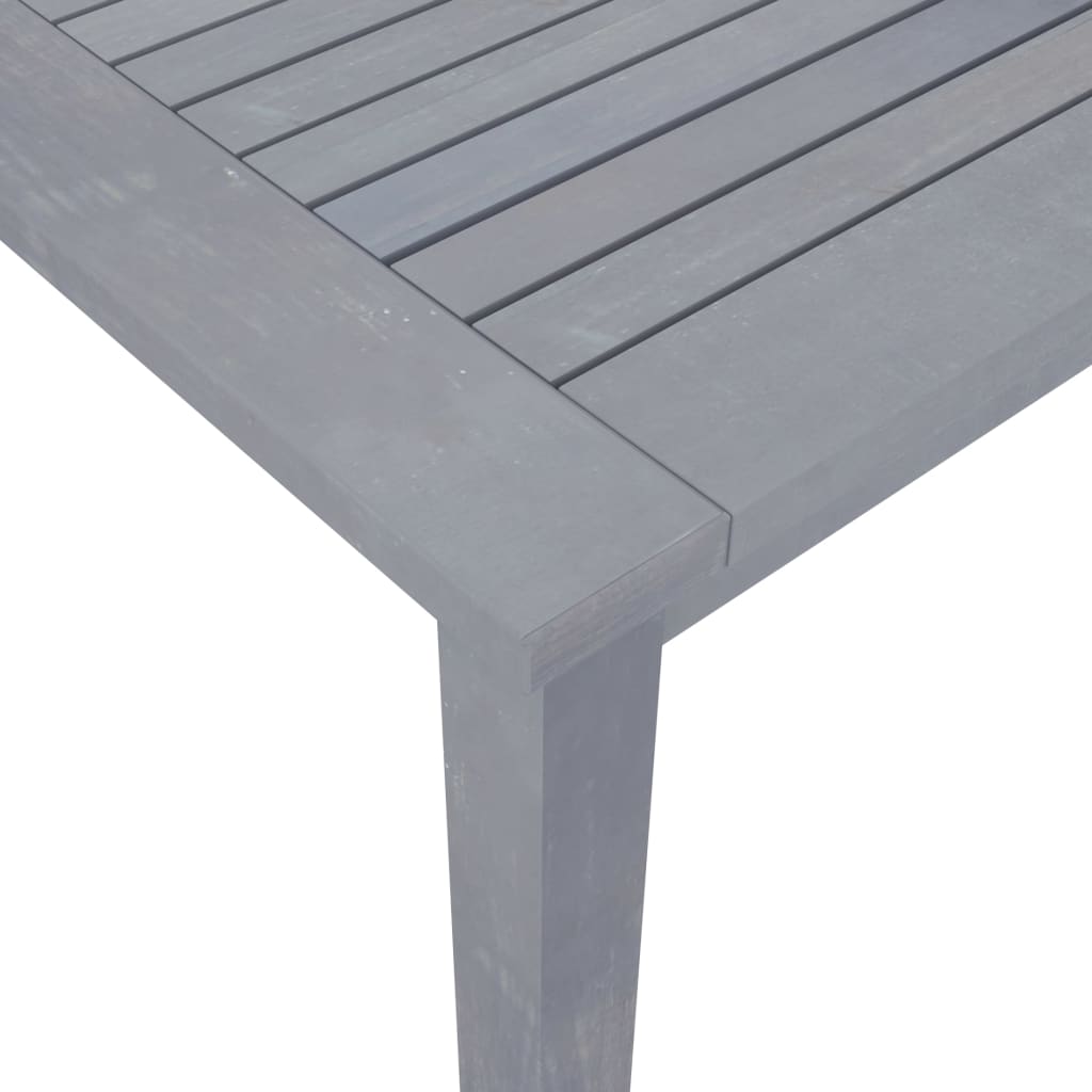 HKH Mesa de Jantar para Jardim Madeira de Acácia Maciça - Cinzento