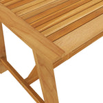 HKH Mesa de Jantar P/ Jardim 140x70x73,5cm Madeira de Acácia Maciça - Marrom