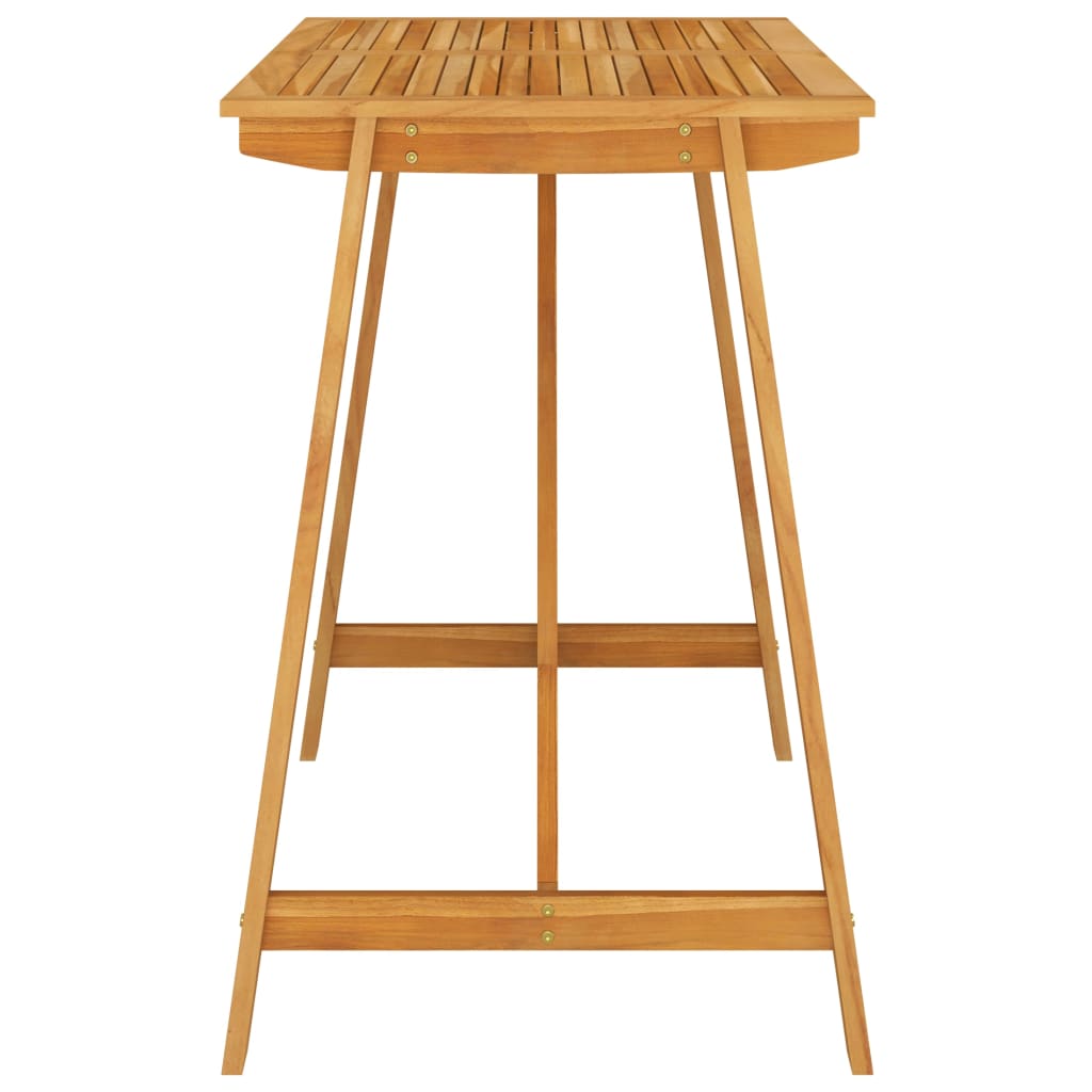 HKH Mesa de Bar para Jardim Madeira de Acácia Maciça - Marrom