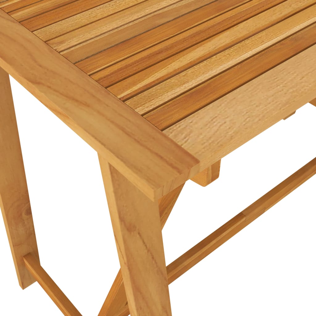 HKH Mesa de Bar para Jardim Madeira de Acácia Maciça - Marrom