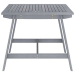 HKH Mesa de Jantar para Jardim Acácia Maciça - Cinzento