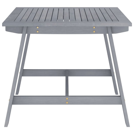 HKH Mesa de Jantar para Jardim Acácia Maciça - Cinzento