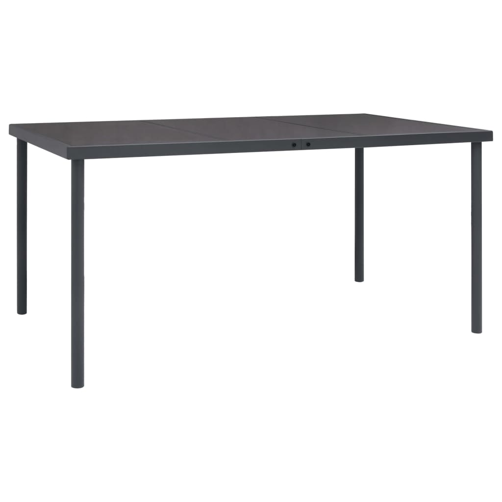 HKH Mesa de Jantar para Jardim Aço - Antracite