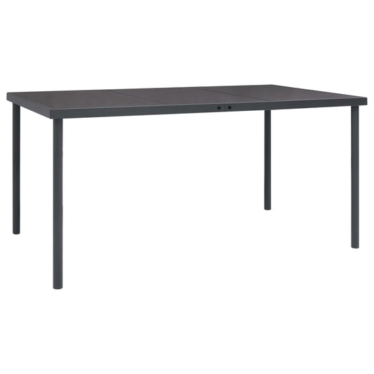 HKH Mesa de Jantar para Jardim Aço - Antracite