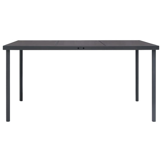HKH Mesa de Jantar para Jardim Aço - Antracite
