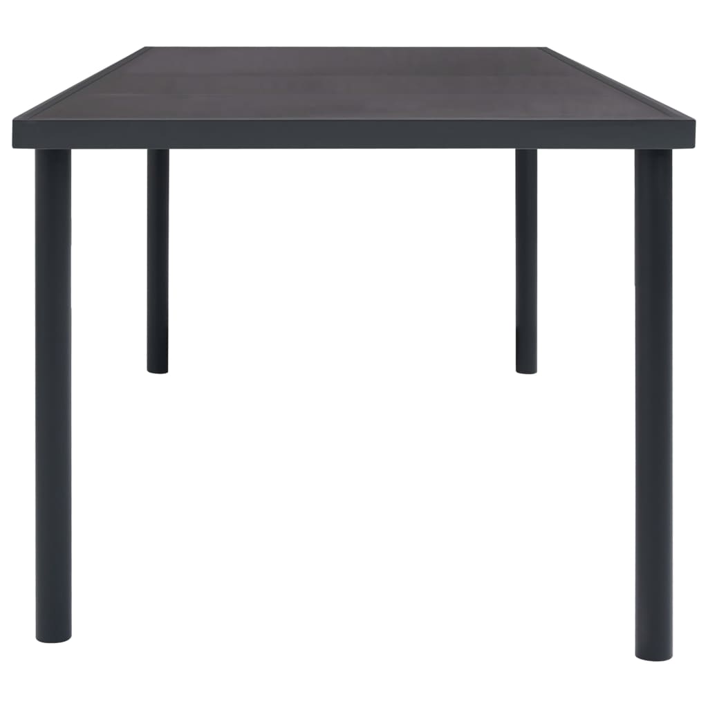 HKH Mesa de Jantar para Jardim Aço - Antracite