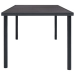 HKH Mesa de Jantar para Jardim Aço - Antracite