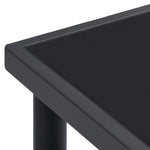 HKH Mesa de Jantar para Jardim Aço - Antracite