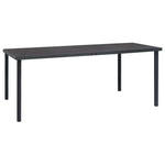 HKH Mesa de Jantar para Jardim Aço - Antracite