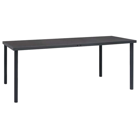 HKH Mesa de Jantar para Jardim Aço - Antracite