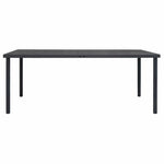 HKH Mesa de Jantar para Jardim Aço - Antracite