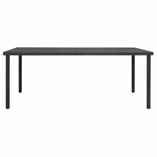 HKH Mesa de Jantar para Jardim Aço - Antracite