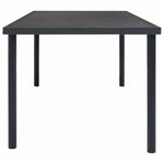 HKH Mesa de Jantar para Jardim Aço - Antracite