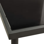 HKH Mesa de Jantar para Exterior 80x80x72 Cm Vidro e Aço - Antracite