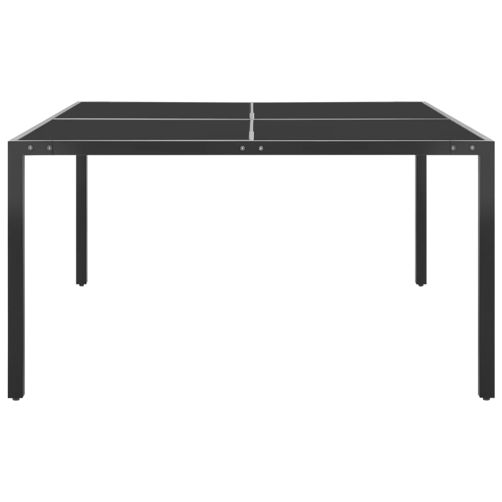 HKH Mesa de Jardim Aço e Vidro - Antracite
