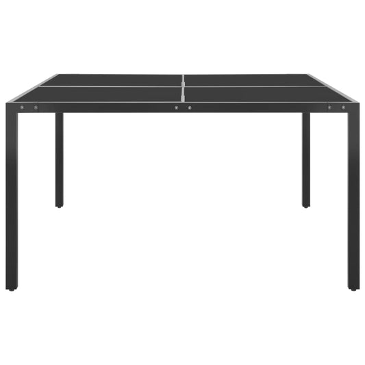 HKH Mesa de Jardim Aço e Vidro - Antracite