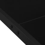 HKH Mesa de Jardim 130x130x72 Cm Aço e Vidro - Preto