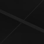 HKH Mesa de Jardim 130x130x72 Cm Aço e Vidro - Preto